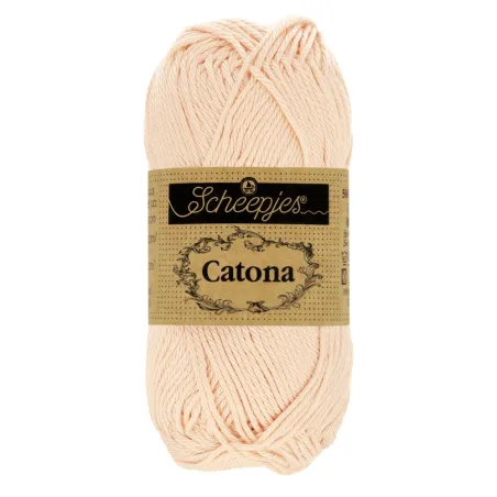 Coton Scheepjes Catona 50g 255 Shell - Chat Crochet
