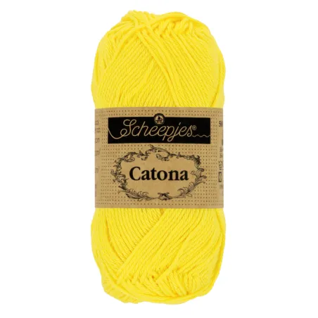 Coton Scheepjes Catona 50g 280 Lemon - Chat Crochet
