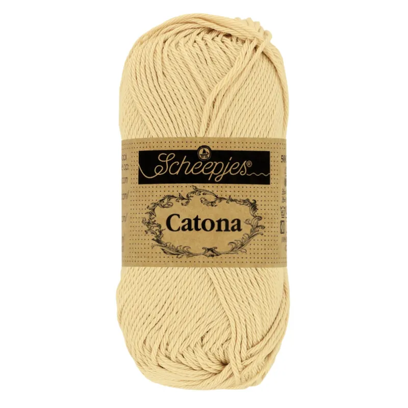Coton Scheepjes Catona 50g 404 English Tea - Chat Crochet