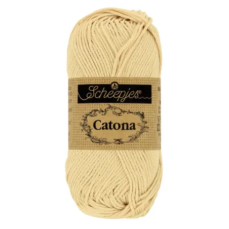 Coton Scheepjes Catona 50g 404 English Tea - Chat Crochet